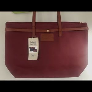 Burgundy G. H. Bass & Co. Tote